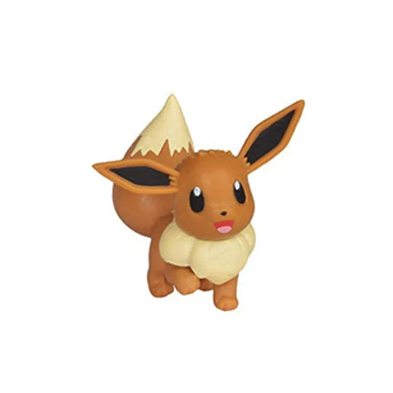 Takara Tomy Покемон Аниме Pika Vulpix Бульбазавр, чармандер Squirtle Rockruff Cubone Eevee Froakie Фигурки игрушки детские подарки - Цвет: Абрикос