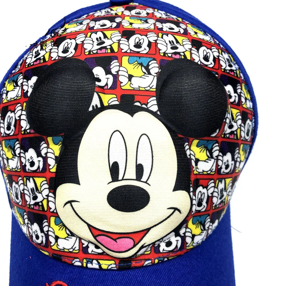3D уши Микки детская Солнцезащитная Шляпка женская детская Snapback летняя кепка-бейсболка детская шапка для мальчиков и девочек Осенняя шапочка-бини шляпа-ведро s вечерние шапки