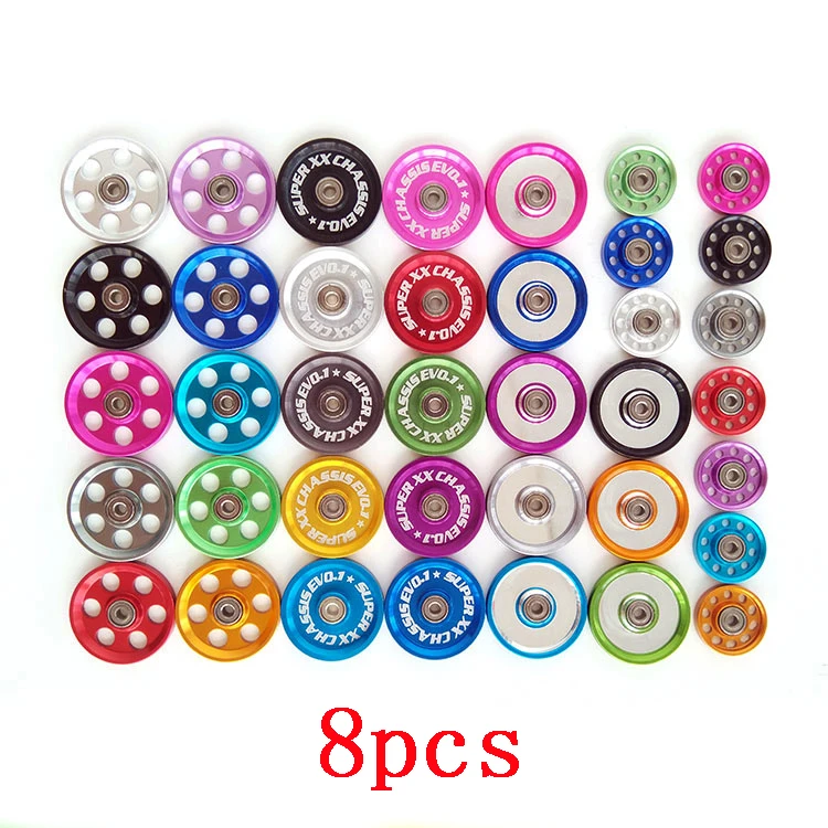 8pcs13MM19MMAluminumGuideRollerAlAlloyWheelsSparePartsfor1