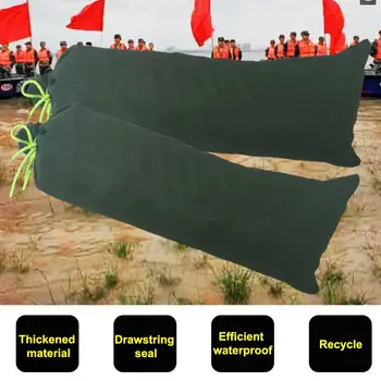 

Sandbag Flood Resistant Canvas Thickened Sandbag With Drawstring Closure Ties Efficient Waterproof For Water Supply Station