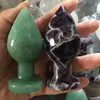 natural rose quartz carvings crystal anal plug healing gemstone stones for sale 4