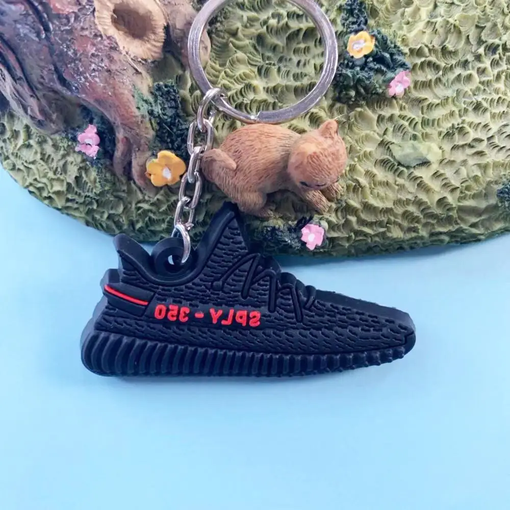 Мини Силиконовый SPLY-350 V2 брелок в форме обуви Off White Женщины Мужчины Дети брелок подарок Porte Clef брелок-кроссовок для ключей - Цвет: K0020-14