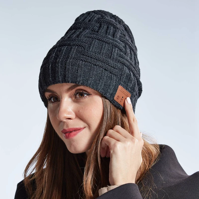 Fashion Wireless Bluetooth Hat Call Music Stereo Hot Knitting Bluetooth Headset Knitted Bluetooth Headset Cap