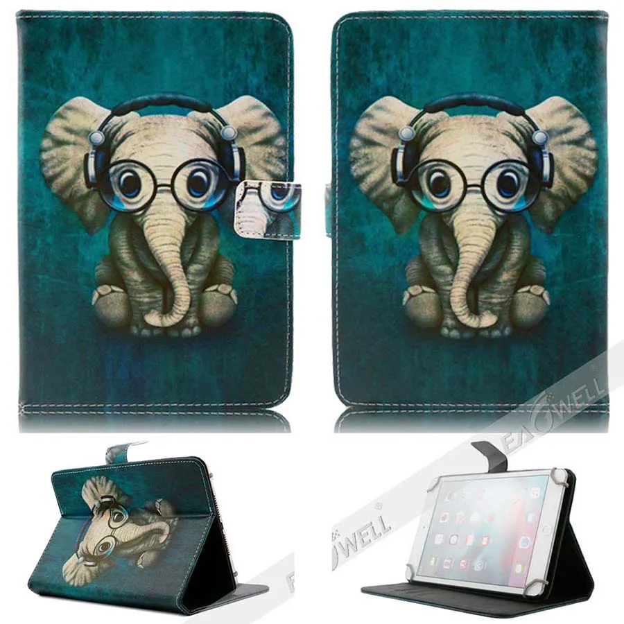 7'' Universal Case for 7 inch Tablet PC Printed Leather Flip Case Stand Cover For iPad mini Amazon Fire HD 7 Samsung Tab A 7 (220)