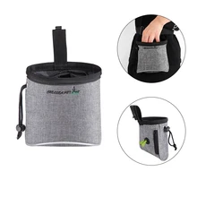 Светоотражающий мешок для дрессировки собак, портативная поясная сумка для щенков, снэков и наград, карманный прогулочный мешочек для кормления питомцев, съемные принадлежности