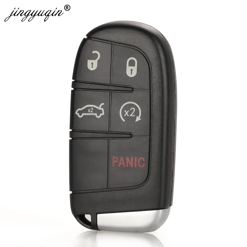 

jinyuqin Car Smart Key Case Cover For Dodge Ram 1500 Journey Charger Dart Challenger Durango Fiat Jeep Grand Cherokee Key Shell