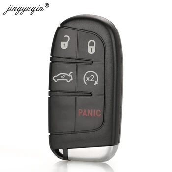 

jinyuqin Car Smart Key Case Cover For Dodge Ram 1500 Journey Charger Dart Challenger Durango Fiat Jeep Grand Cherokee Key Shell