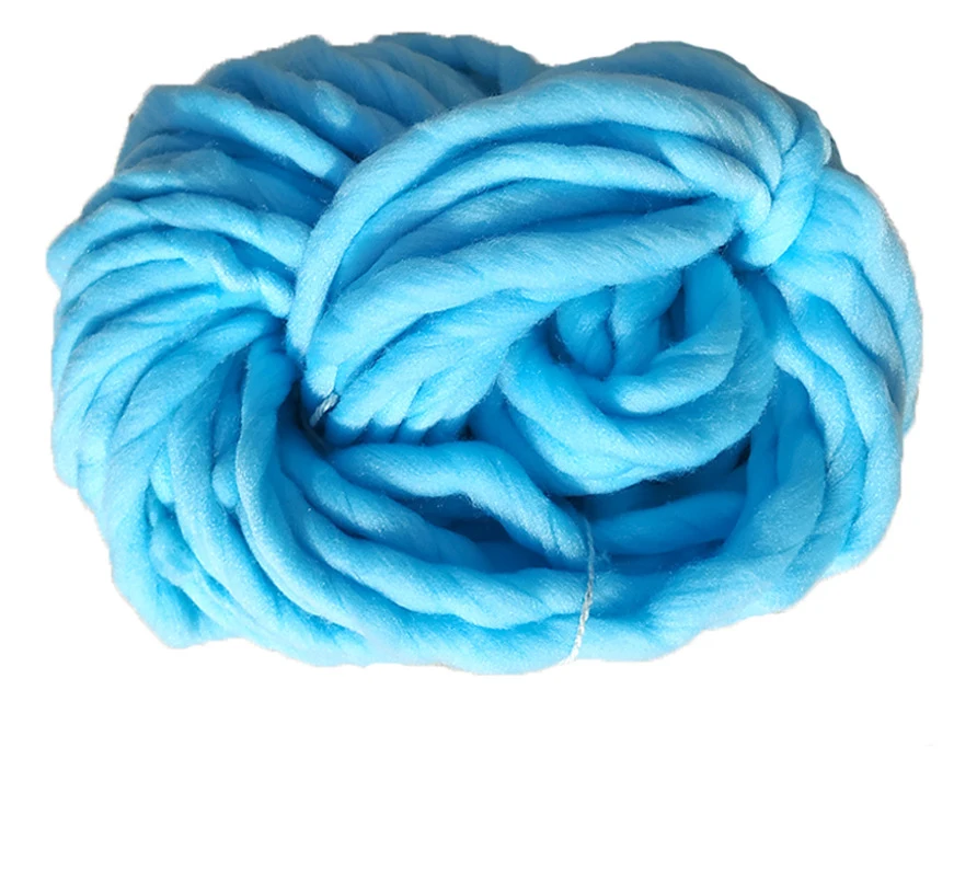 light teal Супер крупная пряжа шерсть смешанная рука вязание одеяло пряжа громоздкий ровинг для ручная вязка крючком одеяло s шапки свитера ковры - Цвет: light teal
