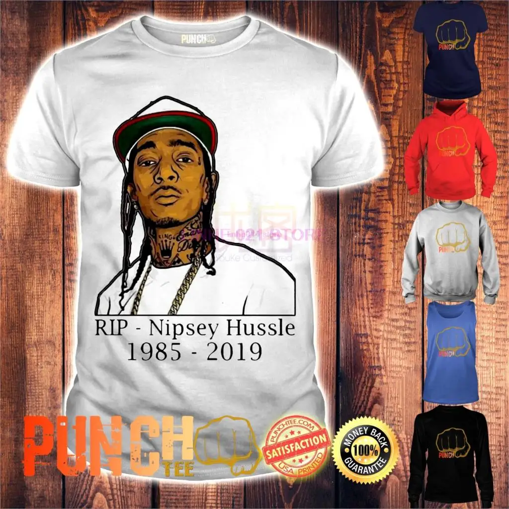 Бесплатная доставка RIP Nipsey Hussle 1985 2019 рубашка | Мужская одежда