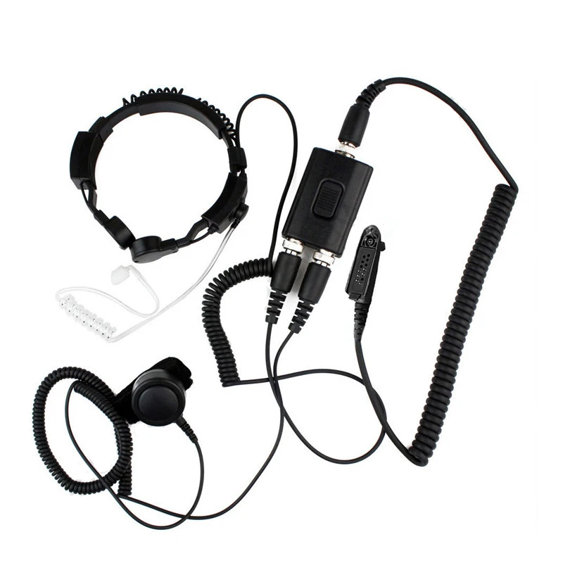 

FBI-Heavy Duty Tactical Military Throat Mic Headset for Motorola, HT1250, Gp328, Gp340, Gp360, Gp380, Gp640, Gp680, Gp1280