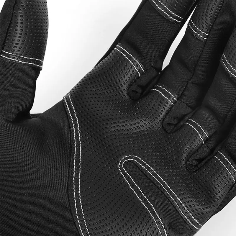 New Touch Screen Nylon Winter Unisex Gloves Windstopper PU Outdoor Warm Thermal Ski