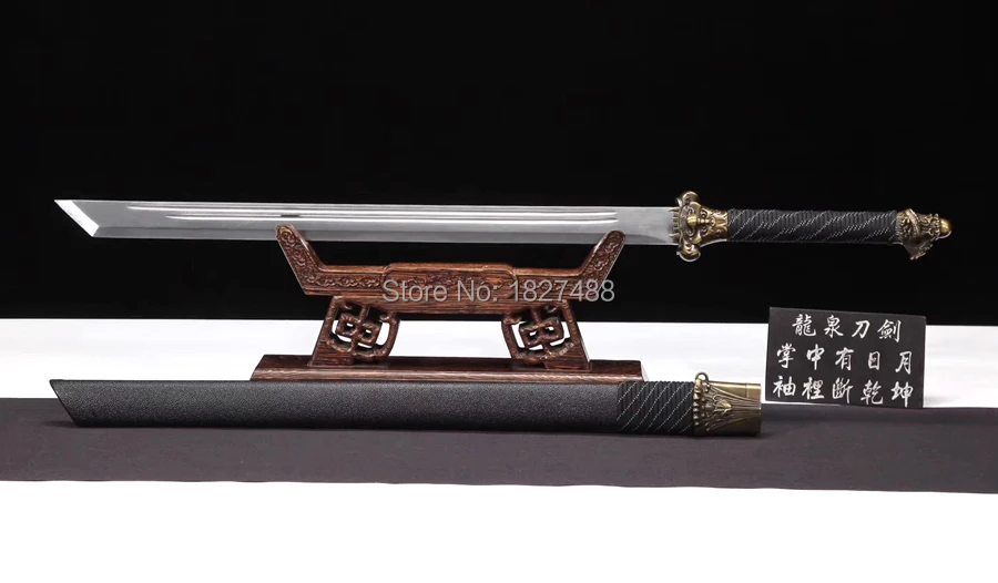 Для китайского кунг-фу Broadsword Sword WuShu Da Dao 60HRC высокий клинок из марганцевой стали Острый Открытый нож боевой меч