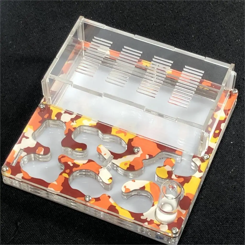

camouflage cool DUAL Moisturing BIG Space Acrylic ant farm maze,Ant Nest with Feeding Area Ant House for Pet Anthil