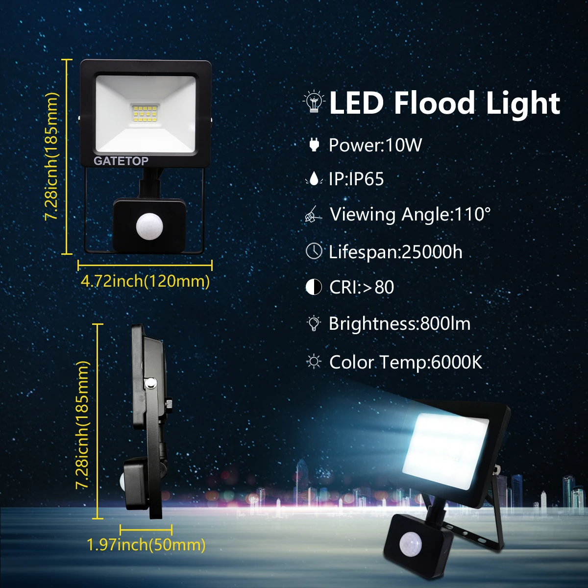 floodlight bunnings LED FloodLight IP67 Waterproof AC220V 10W-100W Motion Sensor IP65 Outdoor Garden Projector Lighting Spotlight Wall Flood Lights 50w led light