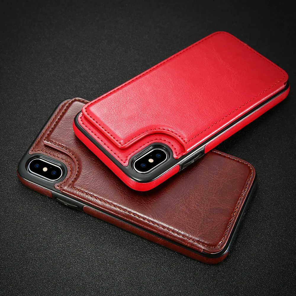 Heyytle визитница чехол для iPhone 6 6s 7 8 Plus ретро PU кожаный чехол для iPhone X XS Max XR противоударный чехол флип-чехол
