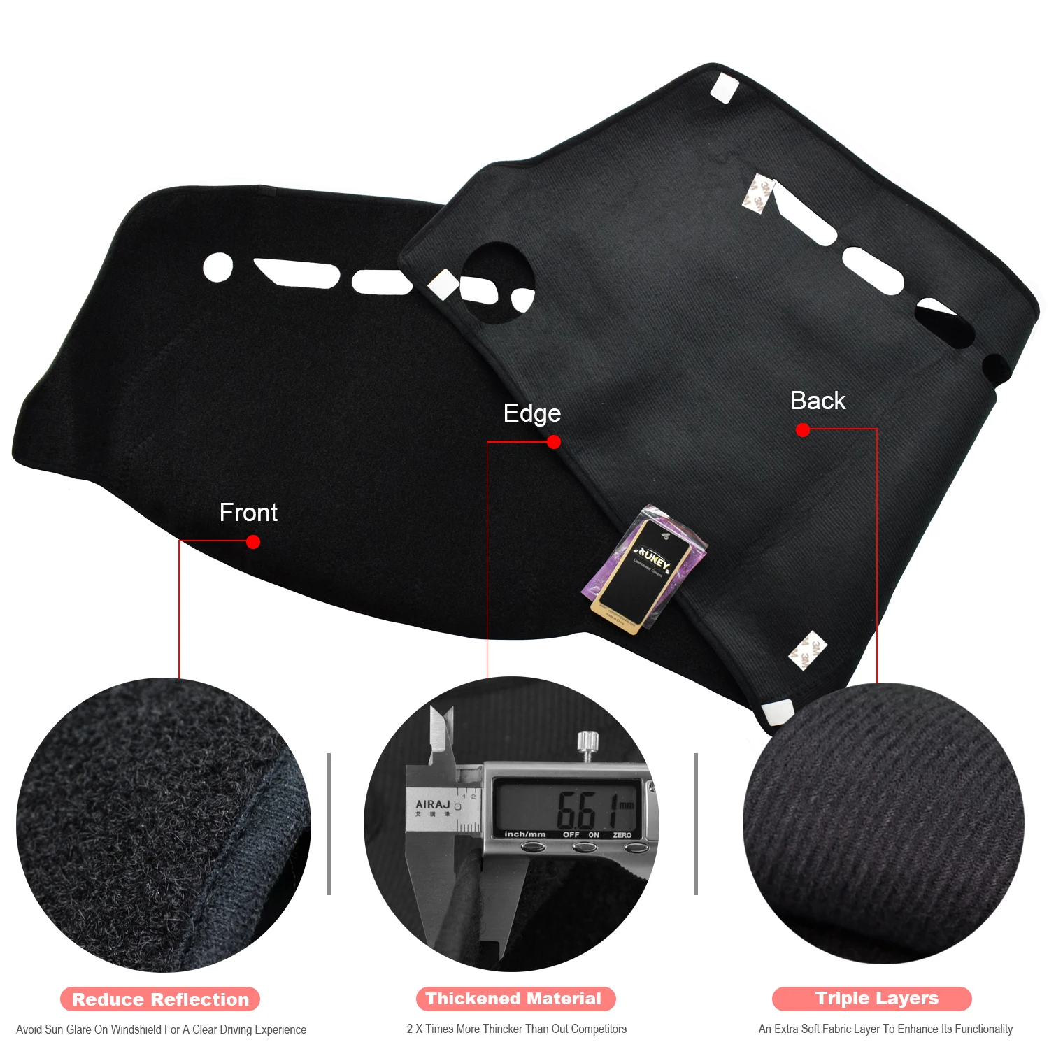 Auto Accessories Car Mats Accessories Dashmat Dashboard Cover Dashmat Pad Sun Shade Dash Board Cover Carpet For Ssangyong Kyron For Actyon 2005-2010
