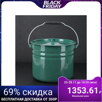 

Bucket with lid "Malachite", 12 L, without decal