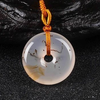 

Natural agate water grass pendant