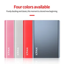 Металлический тонкий портативный жесткий диск KPAN, внешний жесткий диск с емкостью для хранения, портативный жесткий диск для ПК/Mac, с сумкой для жесткого диска в подарок Металлический тонкий портативный жесткий диск KPAN, внешний жесткий диск с емкостью для хранения, портативный жесткий диск для ПК/Mac, с сумкой для жесткого диска в подарок