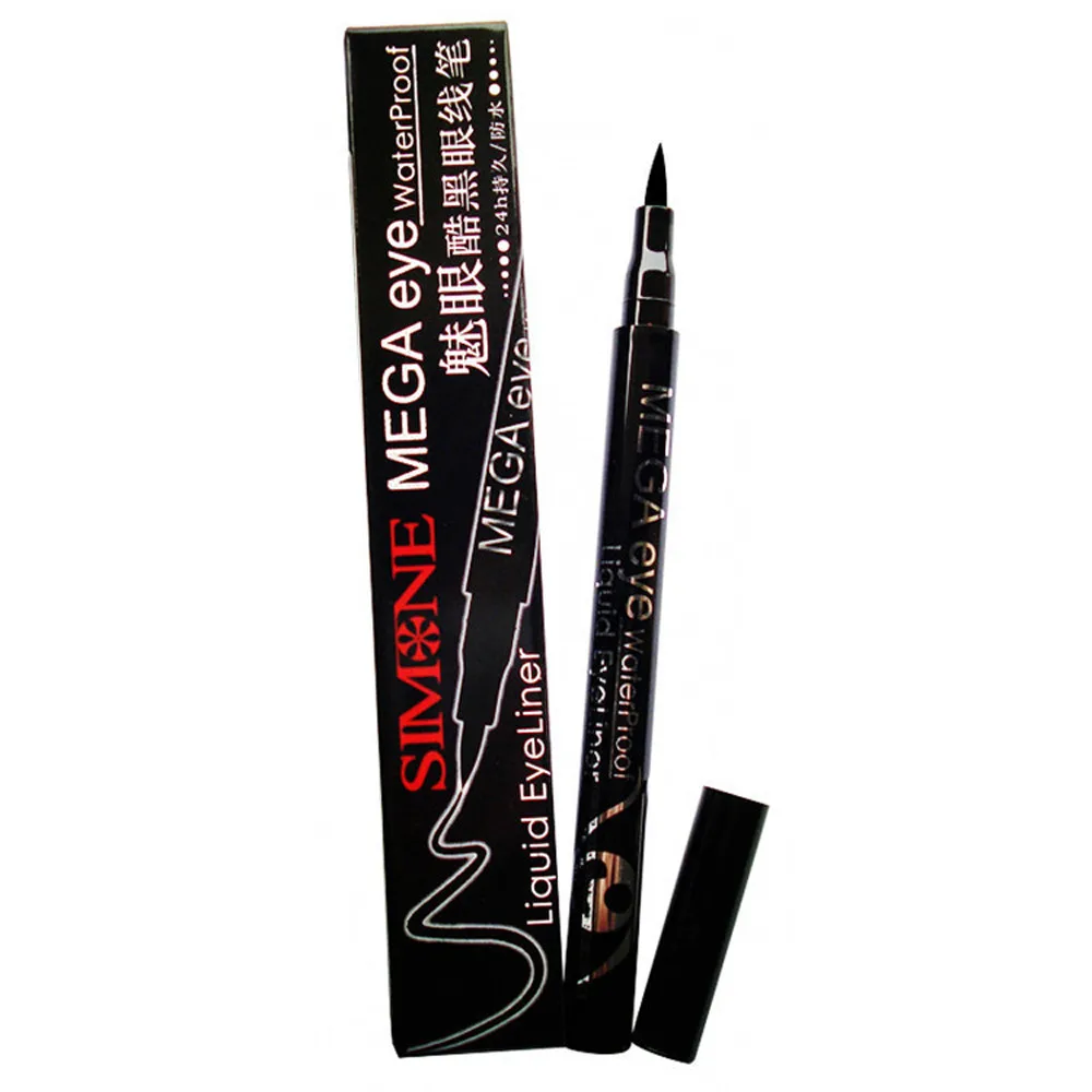 Simone Charm The Eye Cool Black жидкая подводка для глаз Водостойкая Подводка для глаз