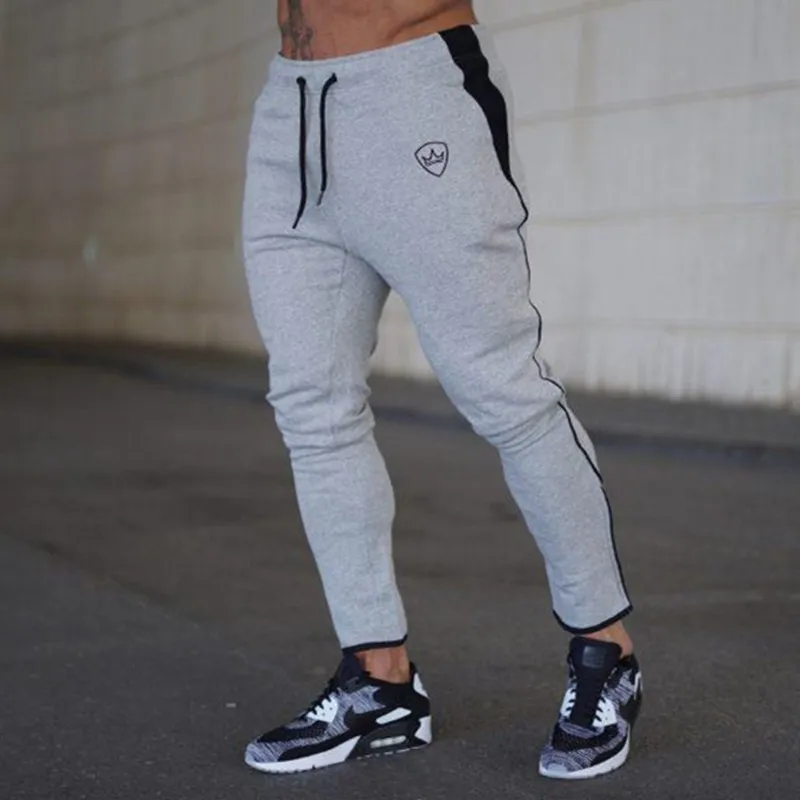 Pants 4 Хлопковые мужские брюки для бега спортивные штаны для тренажерного зала эластичные спортивные штаны для занятий фитнесом обтягивающие спортивные штаны брюки для бега - Цвет: Pants 4