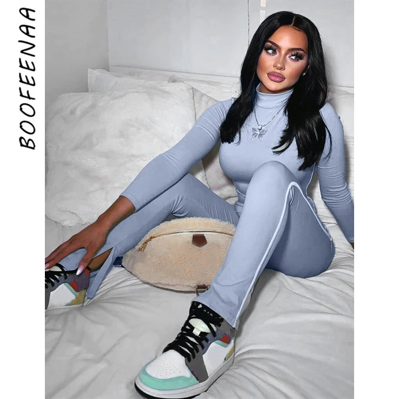 BOOFEENAA Active Wear Jumpsuits for Women 2020 Fall Winter Sexy One Piece Outfit Long Sleeve Romper Bodycon Tracksuit C16-CI29 BOOFEENAA Active Wear Jumpsuits for Women 2020 Fall Winter Sexy One Piece Outfit Long Sleeve Romper Bodycon Tracksuit C16-CI29