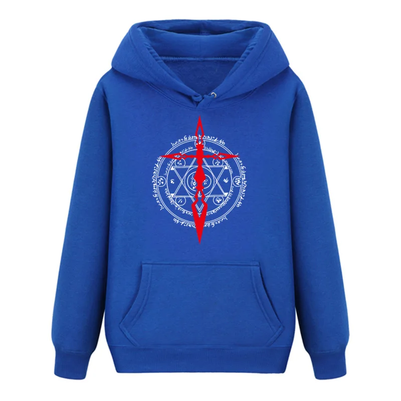 Hot Game Fate Stay Night Long Sleeves Noctilucent Hoodies Casual Sweats Blue Coat Pullover Hooded Tops - Цвет: 01