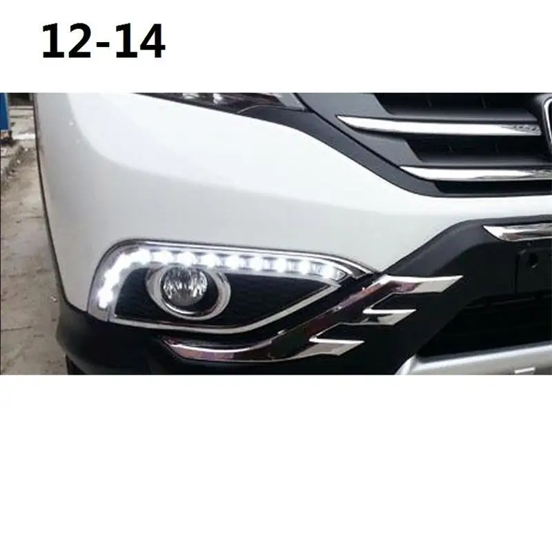 Drl Assessoires сборка Cob внешний Luces Led Para авто освещение фары передние противотуманные фары 12 13 14 для Honda CRV