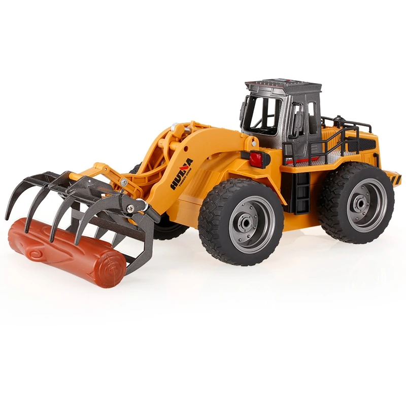 HUINA 1590 1/18 2,4 GHz 6CH RC сплав древесины Grab грузовик игрушки