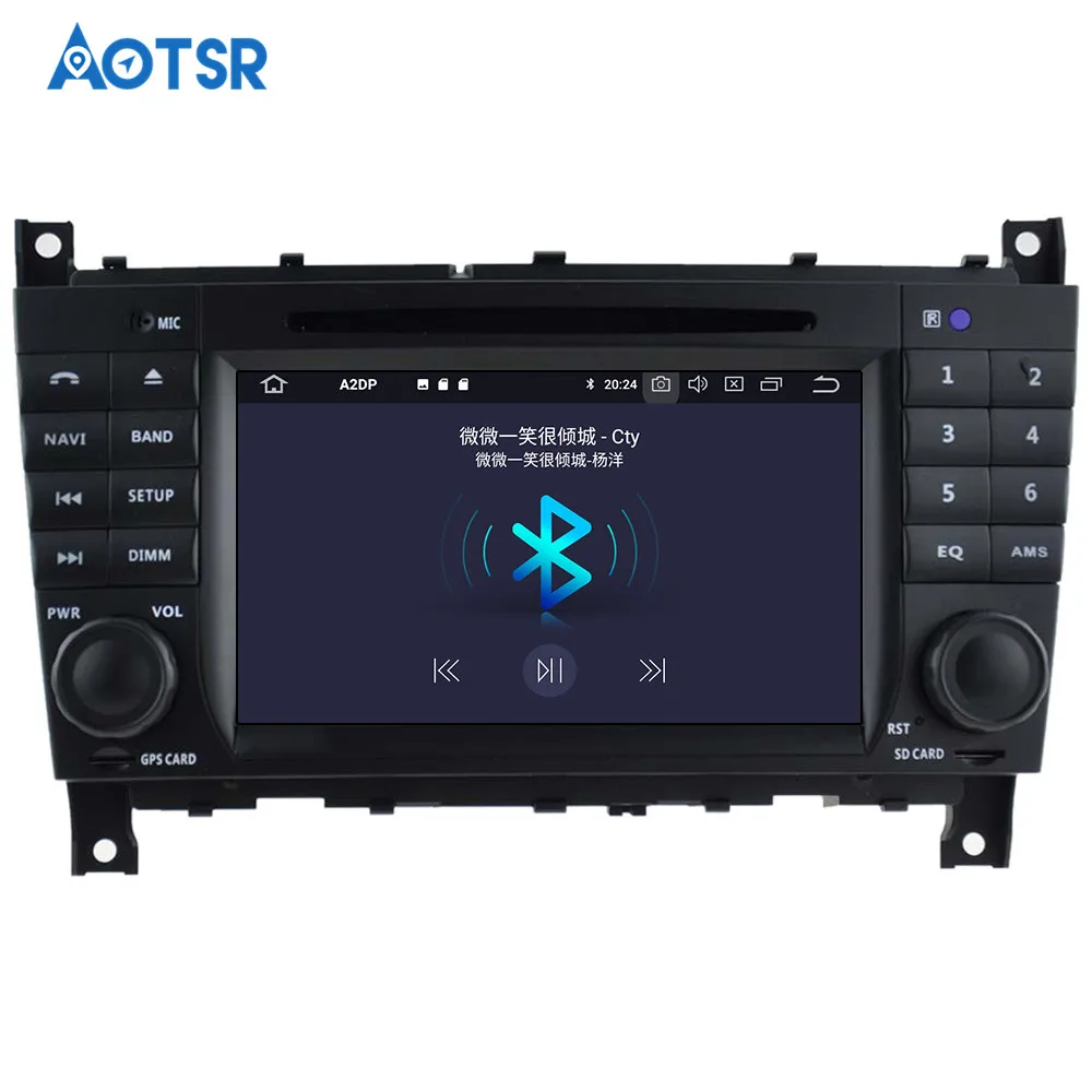 DSP 64G Android 9.0 Car DVD Player GPS navigation For Benz C-Class W203 2004-2007 Auto Radio audio media player car recorder IPS