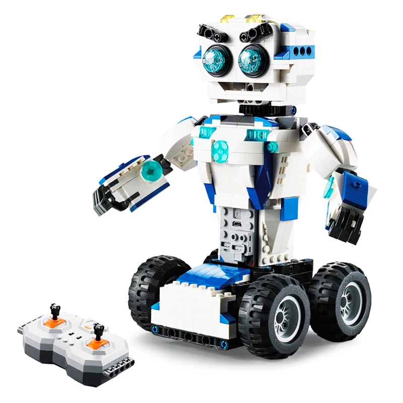 C51028 606 шт 2в1 техника дистанционного управления rc Трансформация Робот-трансформер usb Электрический строительный блок игрушки для детей