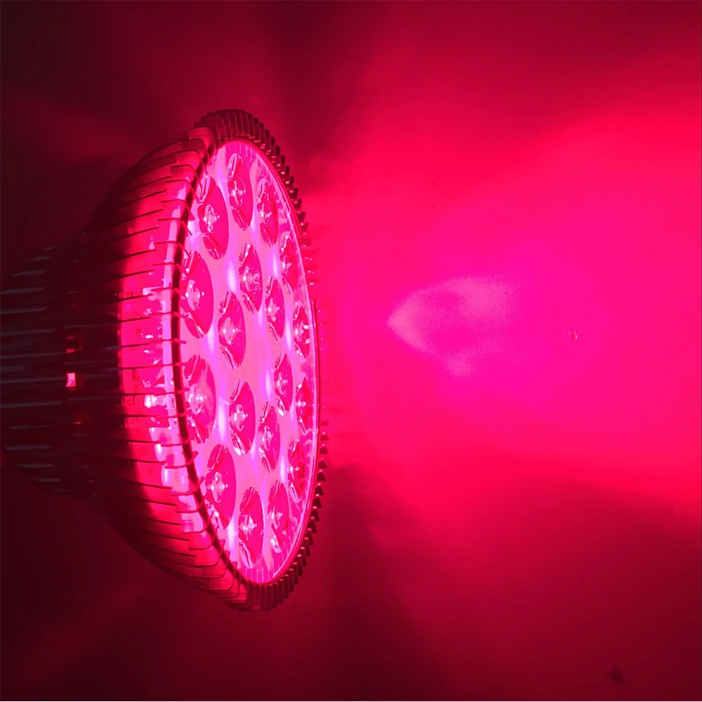 E27 Red LED Light Bulb 54W 660nm Therapy Lamp 850nm Infrared Therapy/ Par38 Grow Bulb|plant grow light led|plant lightgrow ufo |