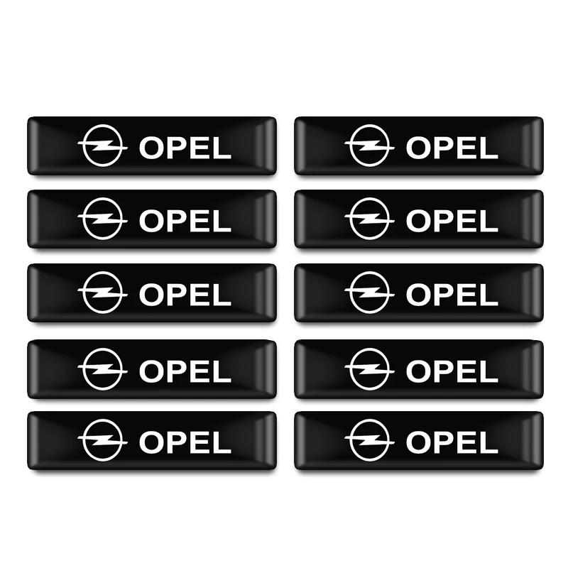 

10pcs/set Car-styling Accessories Badge Steering wheel Epoxy sticker For Opel Astra H G J Corsa Insignia Antara Meriva Zafira