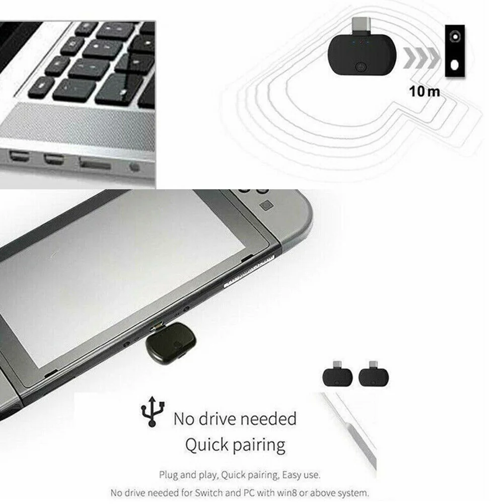 B26 черный беспроводной аудио адаптер CSR Bluetooth 5,0 передатчик один для двух запуска практичный конвертер прочный простая установка
