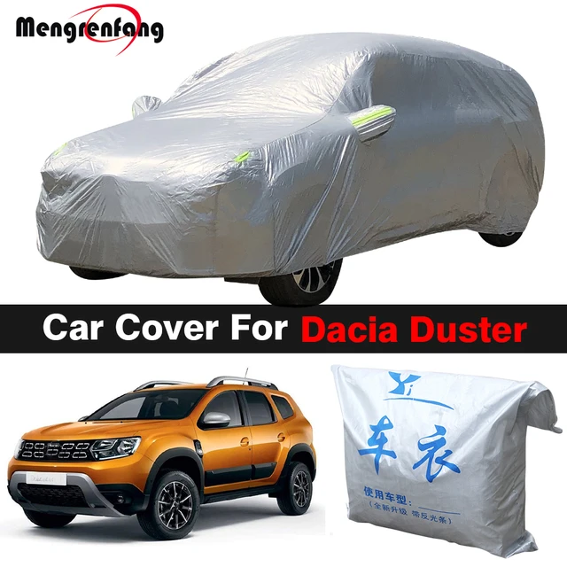 Auto Abdeckung Für Dacia Duster 2010-2021 Im Freien Sonnenschutz Anti-Uv  Regen Schnee Nebel Beständig