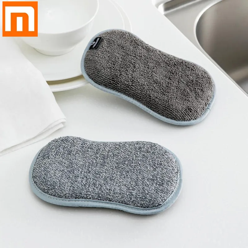 

Xiaomi JORDAN&JUDY Double-Sided Dishwashing Brush Decontamination Water absorption and oil absorption Easy To Clean
