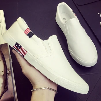 

Big Size 39-47 Casual Slip On Shoes Sneaker Men Canvas Tenis 2020 New Loafers Fashion Flats Sneakers Male Loafers