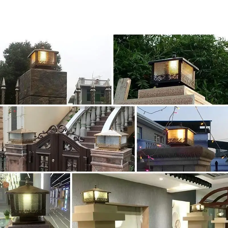 Барная лампа наружная лампа Tuinlamp квадратные ворота Точечный светильник наружный светильник на солнечной батарее садовый ландшафтный светильник