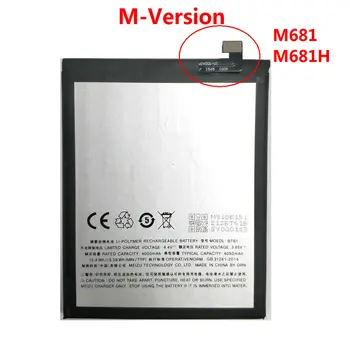 New BT61 4000mAh Battery Replacement For Meizu M3 Note L681 L681H M681 M681H Mobile phone +Tracking Number