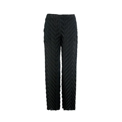 Горячая продажа miyake модные однотонные плиссированные прямые брюки lenghth брюки в наличии