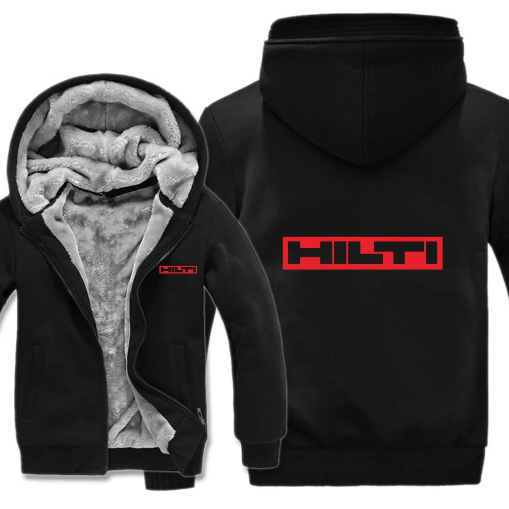 Толстовка Hilti Мужская зимняя Модный пуловер с шерстяной подкладкой флисовый