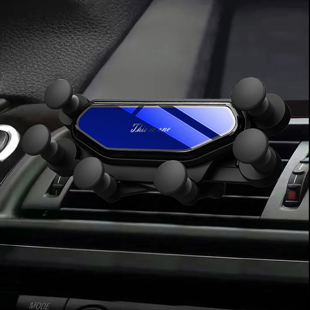 Обновленный Автомобильный держатель для телефона с креплением на вентиляционное отверстие, без магнитного держателя для мобильного телефона, gps подставка для iPhone, samsung, Xiaomi - Цвет: Blue