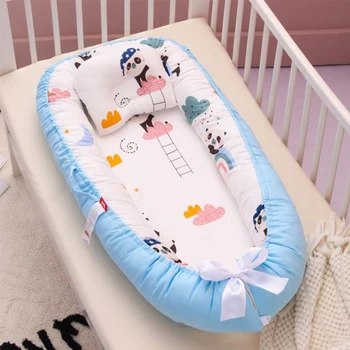

2020 Sale Real En Baby Nest Bed Portable Crib Folding Newborns Cots Nursery Sleep Infant Cradle Bassinet Children's Carry Cot