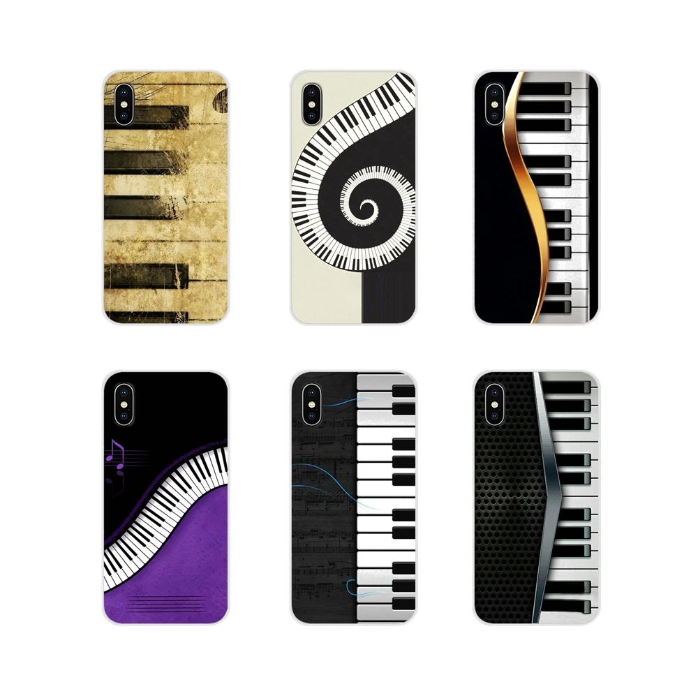Music Piano Keyboard Accessories Phone Shell Covers For Apple iPhone X XR XS 11Pro MAX 4S 5S 5C SE 6S 7 8 Plus ipod touch 5 6 | Мобильные