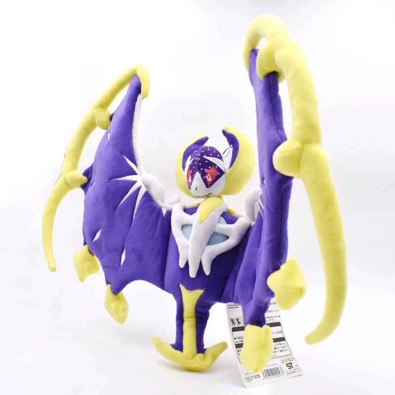 51X34 см Плюшевый Монстр Peluche Sun& Moon Lunala аниме мультфильм мягкие Милые Великолепные фиолетовые крылья Куклы Дети Рождественский подарок