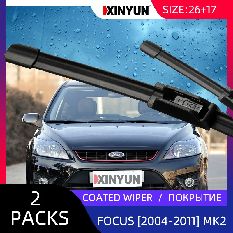 Передние щетки стеклоочистителя с покрытием для Ford Focus 2 Hatchback 2004-2011 лобовое стекло Переднее стекло 2"+ 29"