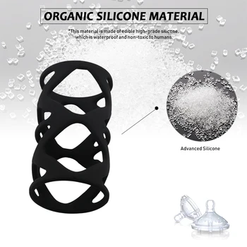 EXVOID Silicone Penis Enlarger Ring Male Lasting Cock Rings Delay Ejaculation Vagina Stimulate Sex Toys For Men Adult Products 4