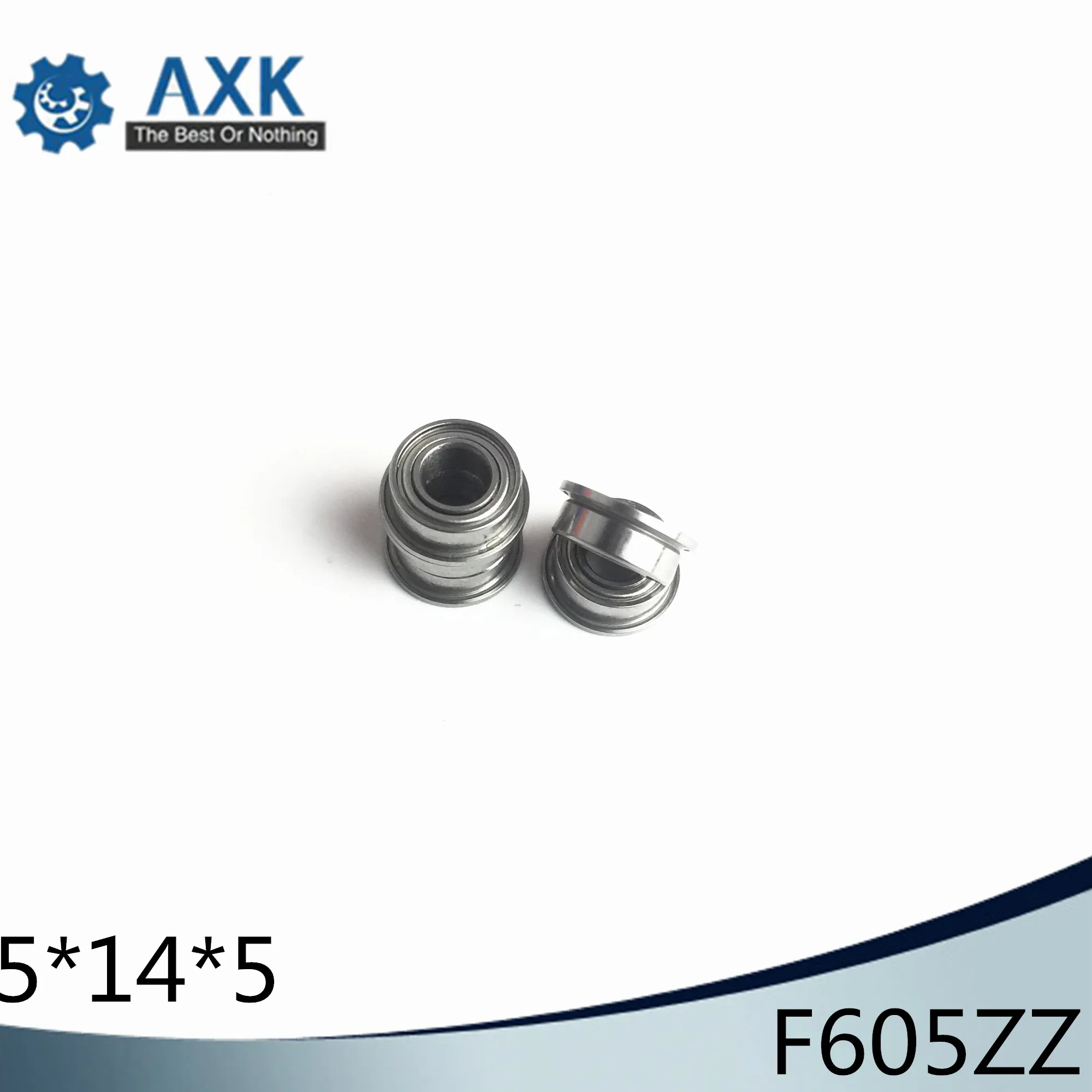 F605ZZ Flange Bearing 5x14x5 mm ABEC-1 ( 10 PCS ) F605 Z ZZ Flanged Ball Bearings