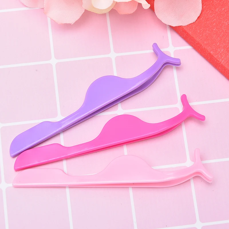 1pc Eye Lash Tweezer Fake Eye Lash Applicator Eyelash Extension Curler Nipper Auxiliary Clip Clamp Makeup Tools