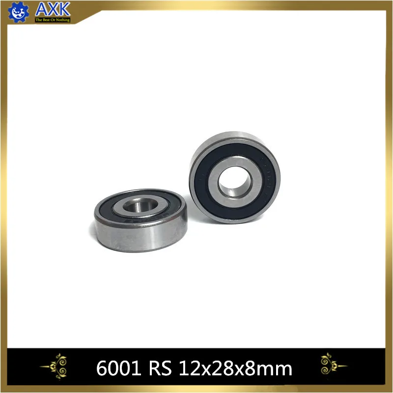 

6001-2RS Bearing ABEC-5 (10PCS) 12x28x8 mm Sealed Deep Groove 6001 2RS Ball Bearings 6001RS 180101 RS